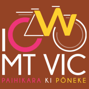 I Cycle Mt Vic - Womens Maple Tee Design