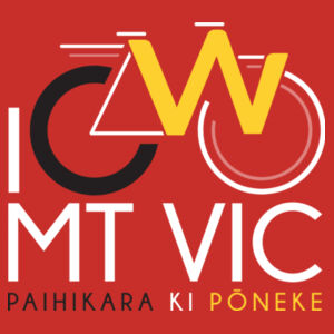 I Cycle Mt Vic - Womens Maple Tee Design