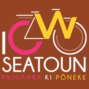 I Cycle Seatoun - Womens Maple Tee Design