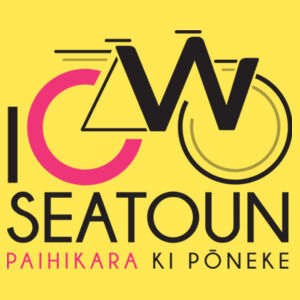 I Cycle Seatoun - Womens Maple Tee Design