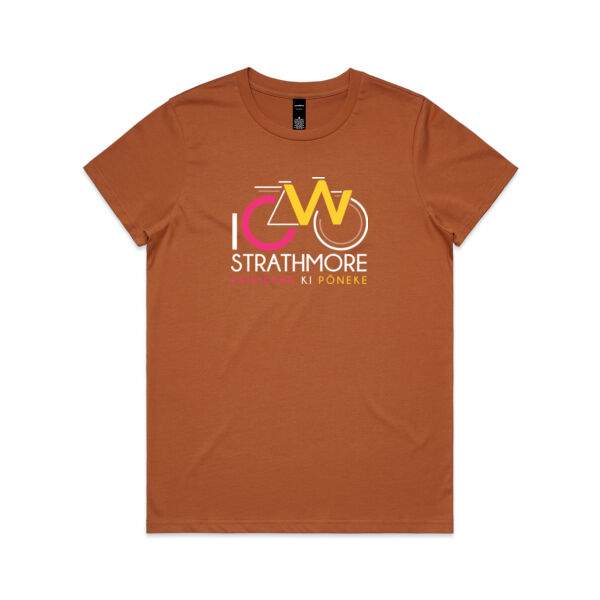 I Cycle Strathmore - Womens Maple Tee Thumbnail