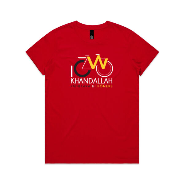 I Cycle Khandallah - Womens Maple Tee Thumbnail