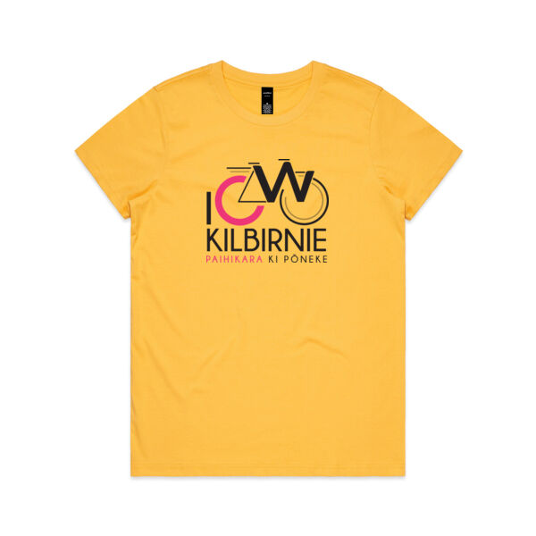 I Cycle Kilbirnie - Womens Maple Tee Thumbnail